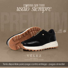 Cargar imagen en el visor de la galería, TENIS  VLZ CASUAL BLACK

